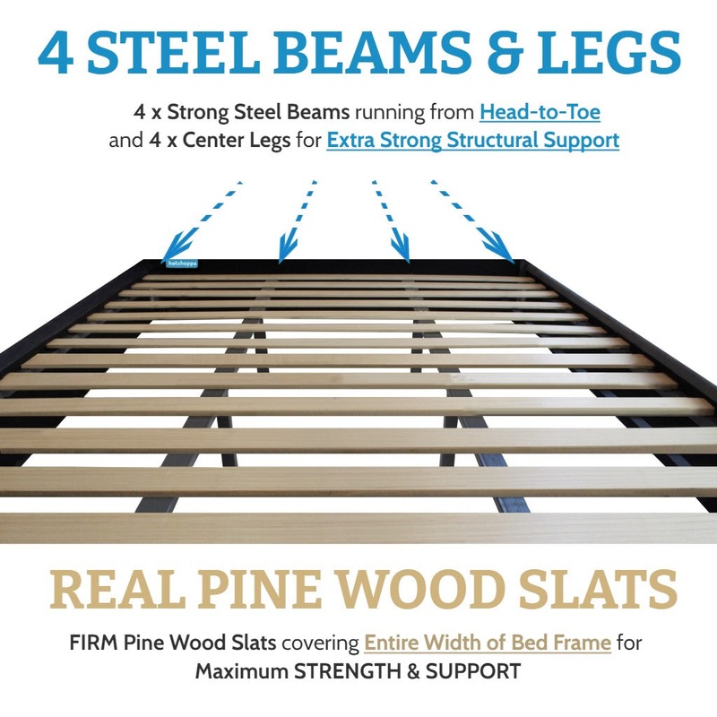 Buy Bed Frame (Super King, King, Queen) Mayfair Blue Velvet MyDeal