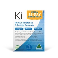 Ki Immune Defence & Energy Formula 60 Tablets + 15 Bonus Tablets