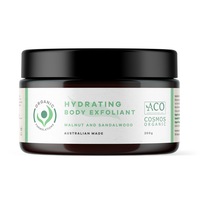 Organic Formulations Hydrating Body Exfoliant with Walnut and Sandalwood 200g