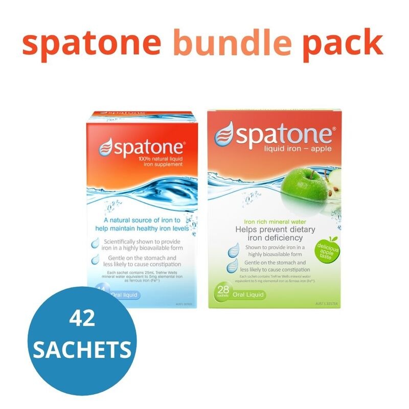 Buy Spatone Natural Liquid Iron Bundle Pack 42 Sachets MyDeal