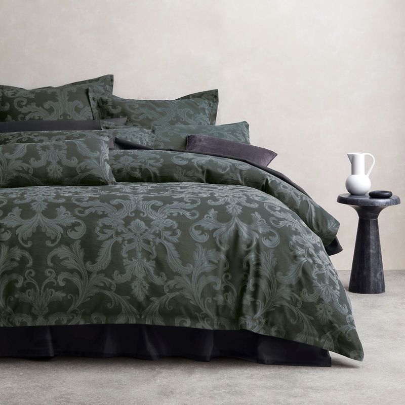 Buy Sheridan Bardwell Quilt Cover Set Moss MyDeal