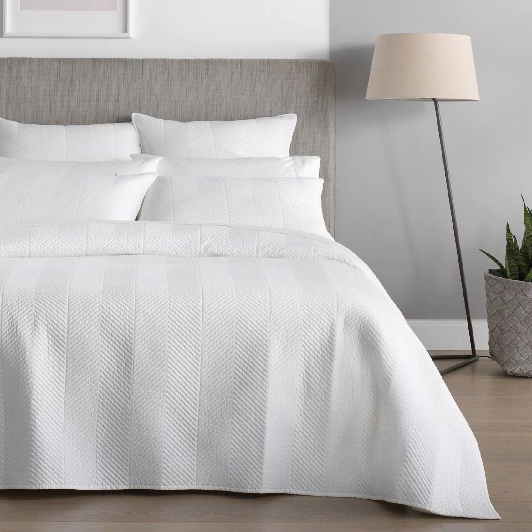 Buy Sheridan Burrell Bed Cover White - MyDeal