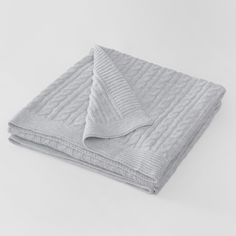 Buy Sheridan Cillian Baby Blanket Grey Marl MyDeal