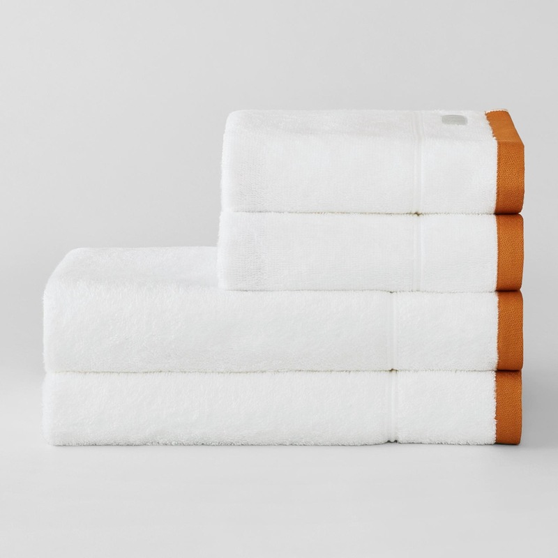 Buy Sheridan Classic Contrast Towel Range Set Ginger Peach - MyDeal