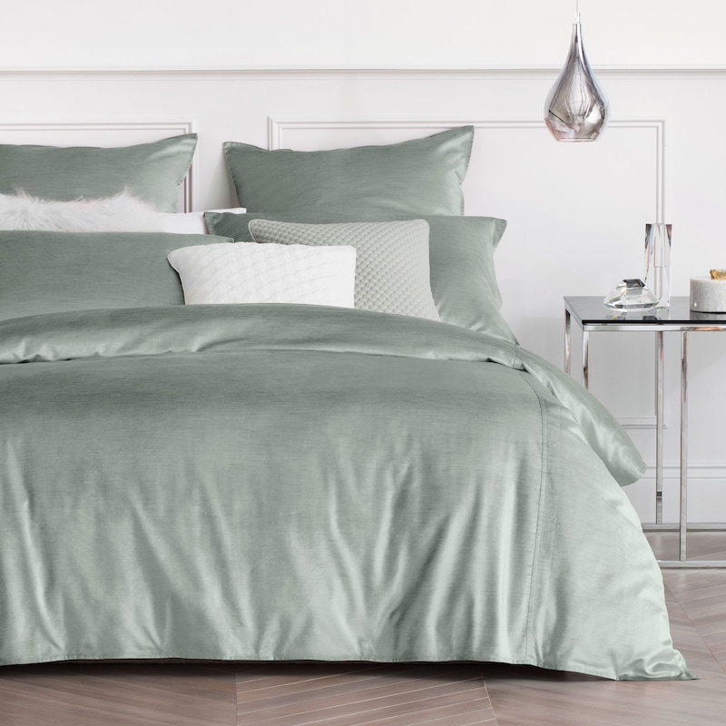 Buy Sheridan Hallaway Quilt Cover Set Whisper Green - MyDeal