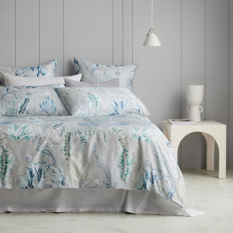 Buy Sheridan Marella Quilt Cover Set Mineral MyDeal