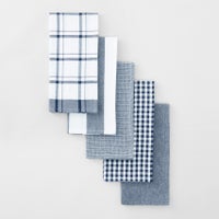 8pcs 100% Cotton Waffle Dish Cloth Kitchen Tea Towel Set for