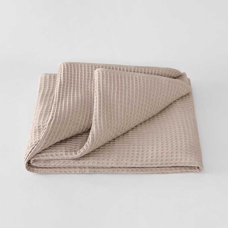 Buy Sheridan Outlet Cotton Jumbo Waffle Blanket Birch MyDeal