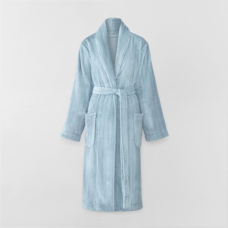 Buy Sheridan Plush Robe Breeze - MyDeal