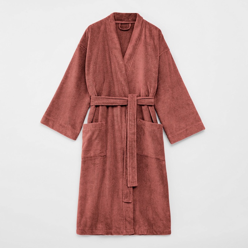 Buy Sheridan Ultra Light Bathrobe Smoked Tea MyDeal