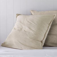 Sheridan Washed Linen Cotton European Pillowcase - in Natural