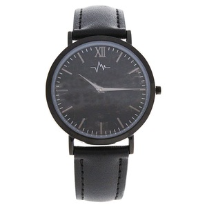 AO-176 Hygge - Black Charcoal/Black Leather Strap Watch by Andreas Osten for Women - 1 Pc Watch
