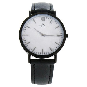 AO-180 Hygge - Marble Dial/Black Leather Strap Watch by Andreas Osten for Women - 1 Pc Watch