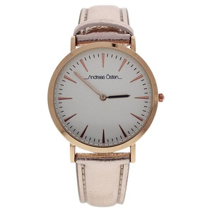 AO-196 Hygge - Rose Gold/White Leather Strap Watch by Andreas Osten for Women - 1 Pc Watch