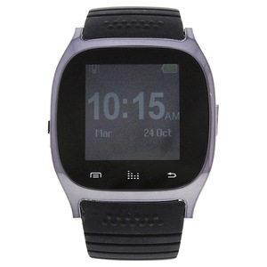 EK-B3 Montre Connectee Silicone Strap Smart Watch - Black by Eclock for Men - 1 Pc Watch