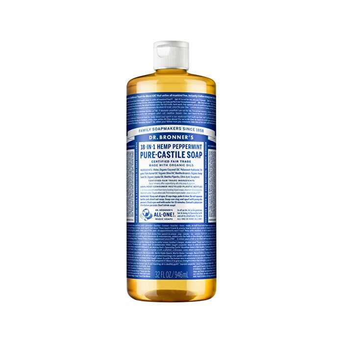 Skincare Dr. Bronner's Pure-Castile Soap Liquid (Hemp 18-in-1) Peppermint 946ml