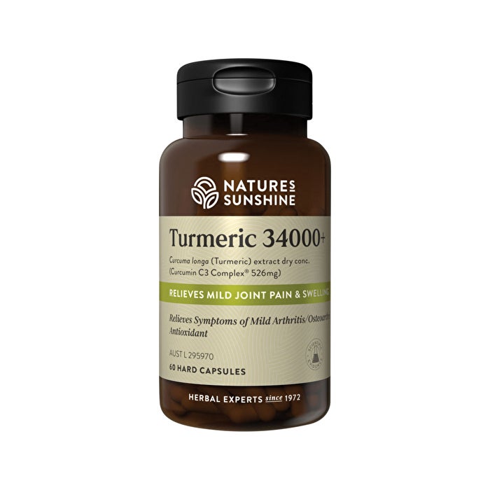 Skincare Nature's Sunshine Turmeric 34000+ 60c