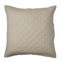 Adorn Living Essential Quilted European Pillowcase 65X65cm - Natural
