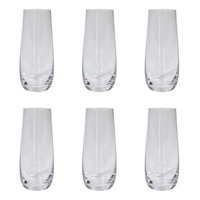 Alex Liddy Grand Cru 6 Piece Stemless Glass Flute Set 290ml