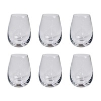 Alex Liddy Grand Cru 6 Piece Stemless Wine Glass Set 470ml White
