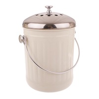 Appetito Compost Bin 5L 17X28cm White