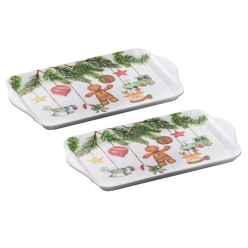 Buy Ashdene Hanging out for Christmas Set Of 2 Scatter Trays - MyDeal