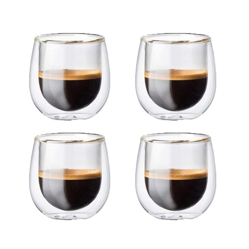 Baccarat Barista Cafe Double Wall Espresso Glass Set of 4 Size 90ml