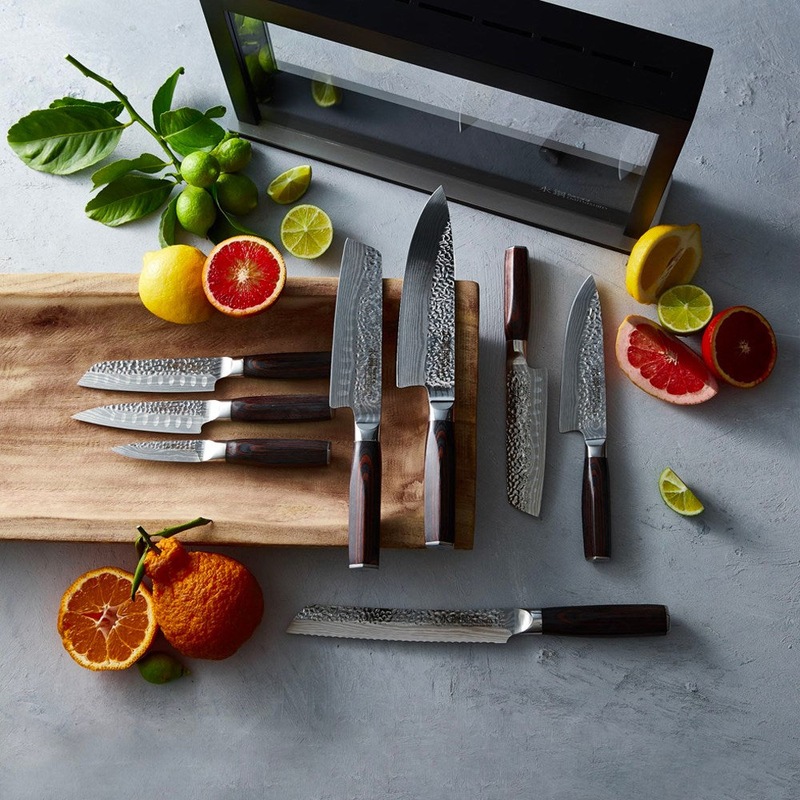 Baccarat Damashiro Emperor Hisa 9 Piece Knife Block Buy Multi Knife