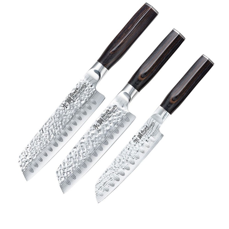 Baccarat Damashiro Emperor 3 Piece Santoku Knife Starter Set Buy