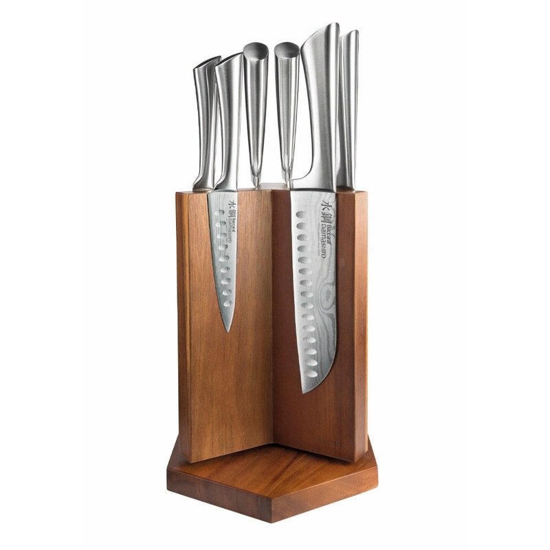 Buy Baccarat Damashiro Suru 7 Piece Knife Block MyDeal