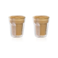 Baccarat Barista Facet Double Wall Latte Glass Set of 2 236ml