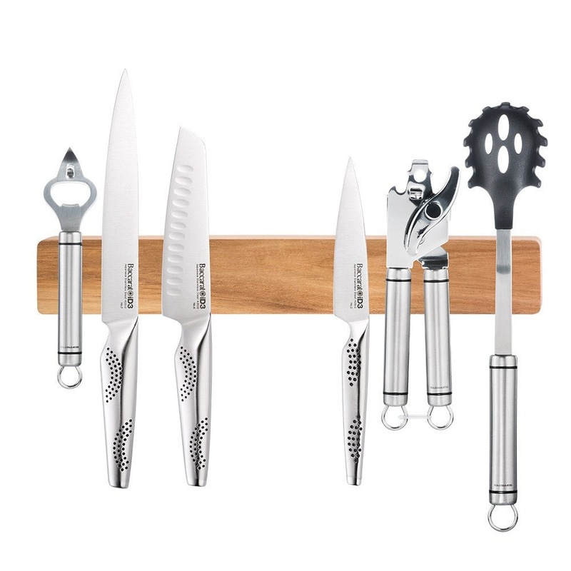 Buy Baccarat iD3 Acacia Wood Wall Mounted Knife Holder 40cm