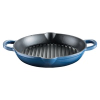 Baccarat Le Connoisseur Cast Iron Round Grill Pan Ink 28X5cm