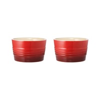 Baccarat Le Connoisseur Set of 2 Stoneware Ramekin 9cm - Red