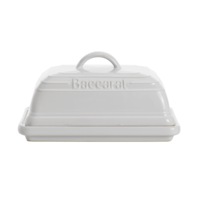 Baccarat Le Connoisseur Stoneware Butter Dish 16X11.5X8.5cm - White