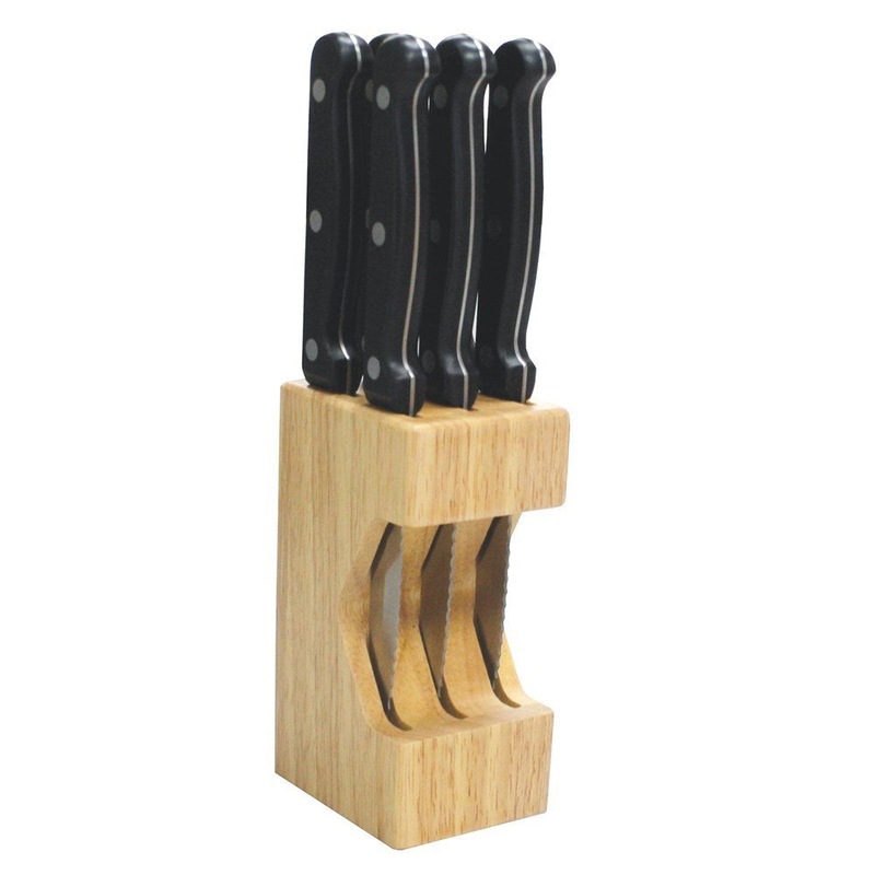 Buy Baccarat Sabre 7 Piece Steak Knife Block Set MyDeal