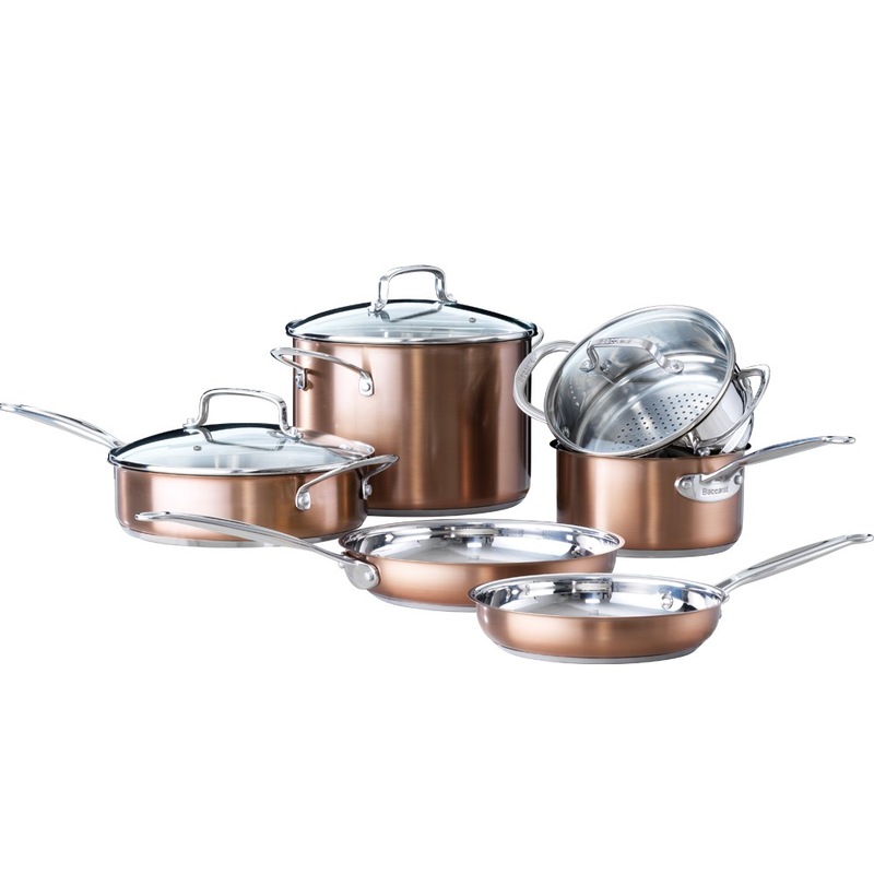Baccarat Signature 6 Piece Cookware Set Copper Show Home Sales