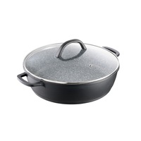 Baccarat STONEX2 Ceramic Non Stick Cast Aluminium Saute Pan with Lid 32cm