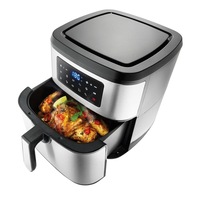 Baccarat The Healthy Fry 9L Air Fryer Stainless Steel 32.7X38.3X35.2cm