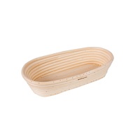 Bakemaster Oval Rattan Proving Basket 35X15X7cm - Medium