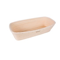 Bakemaster Rectangle Rattan Proving Basket 30X15X8cm