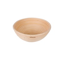 Bakemaster Round Rattan Proving Basket 22X8.5X8.5cm - 22cm