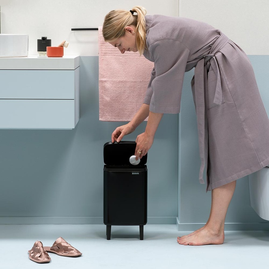 Brabantia BO Waste Bin Hi 7L - Matt Black