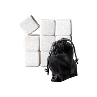 Cellar Premium Premium Marble Gin Rocks Set of 9 White Cellar