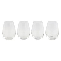 Cellar Tonic Stemless Wine Glass - Set of 4 500ml White