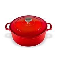 Chasseur Round French Oven 24cm 4L - Inferno Red