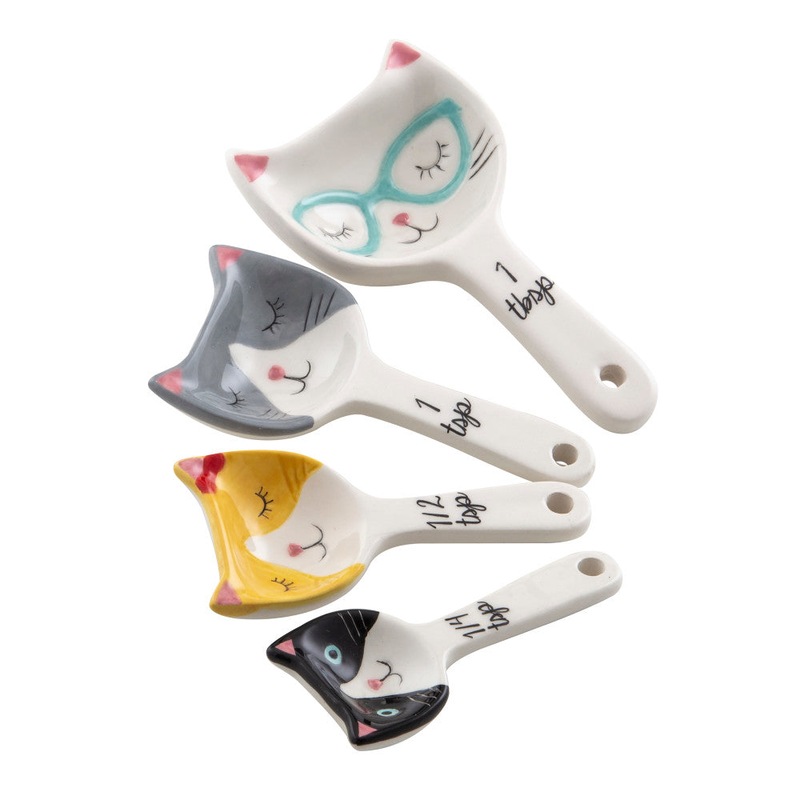 Buy Davis & Waddell Kitty Crew Set of 4 Measuring Spoons MyDeal