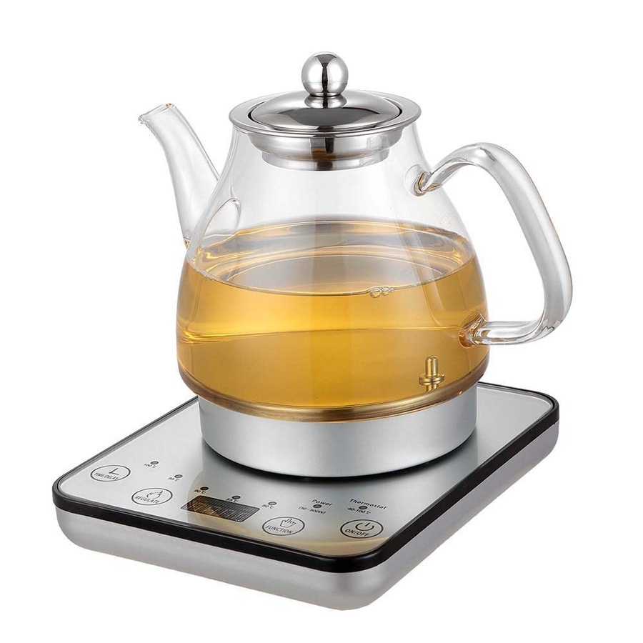 Digital Glass Kettle with Tea Infuser 20.5X19X20.5cm Healthy Choice