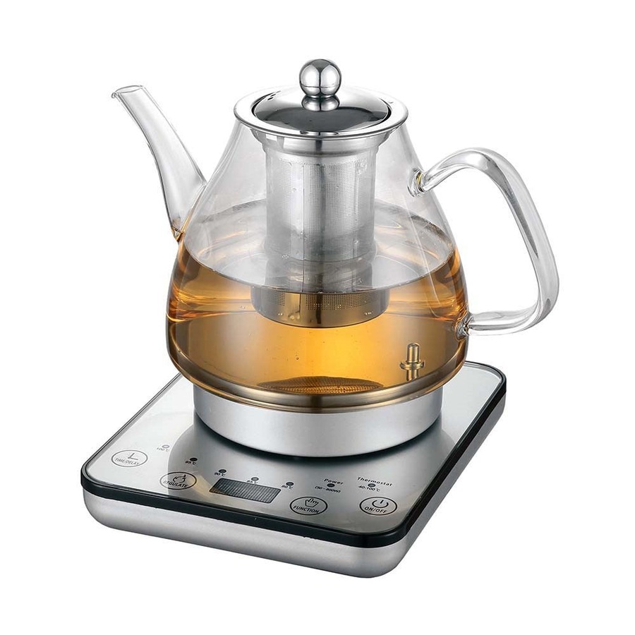Digital Glass Kettle with Tea Infuser 20.5X19X20.5cm Healthy Choice