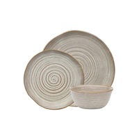 Ecology Ottawa 12 Piece Stoneware Dinner Set Barley 6X17cm